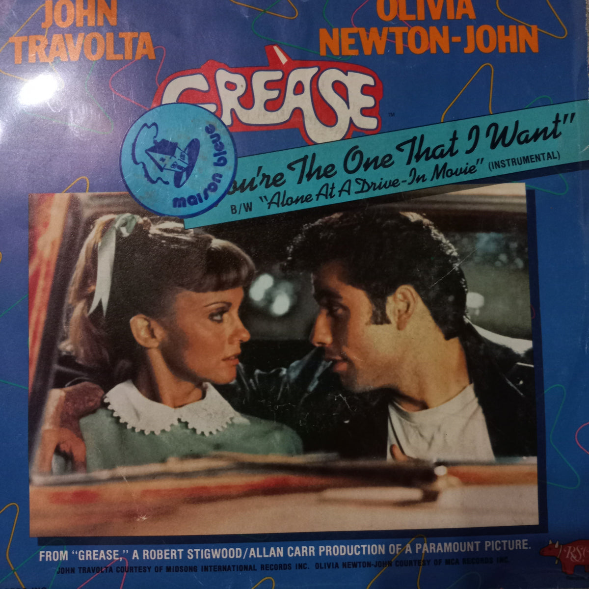 John Travolta Olivia Newton John You are the One Simple 7" 2da. Mano VG+