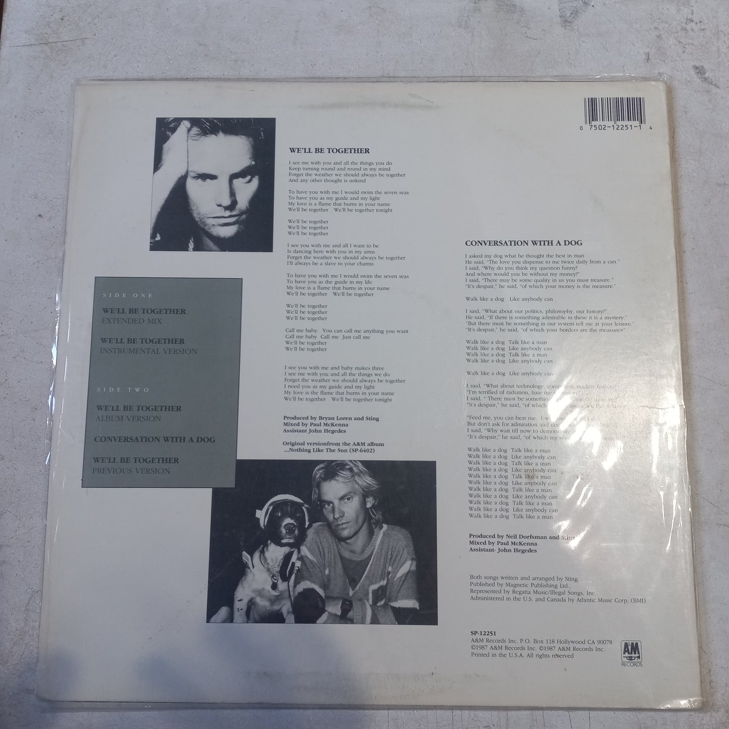 Sting We ll Be Together Maxi VG+