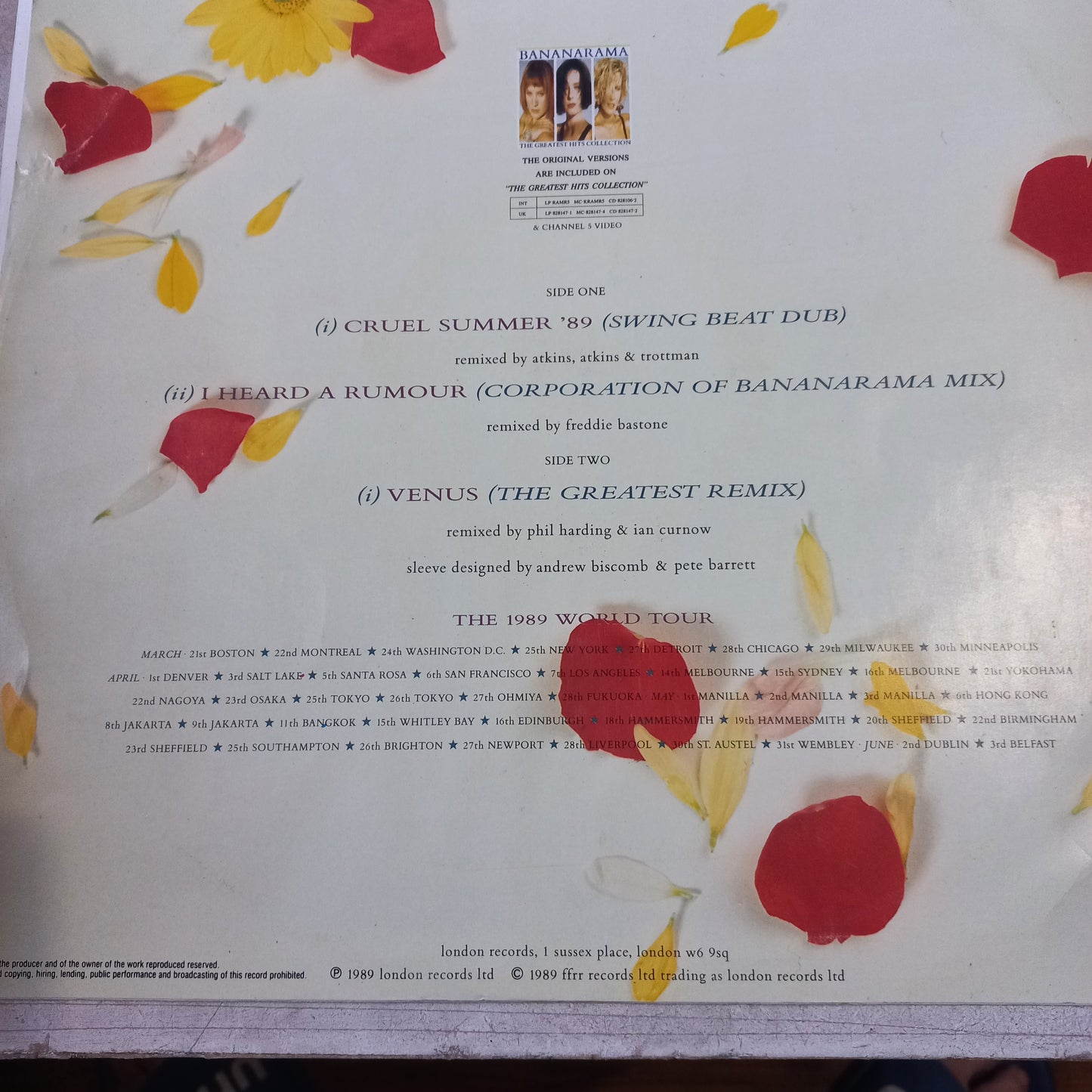 BANANARAMA CRUEL SUMMER MAXI 12" SECOND HAND VG+ O NM