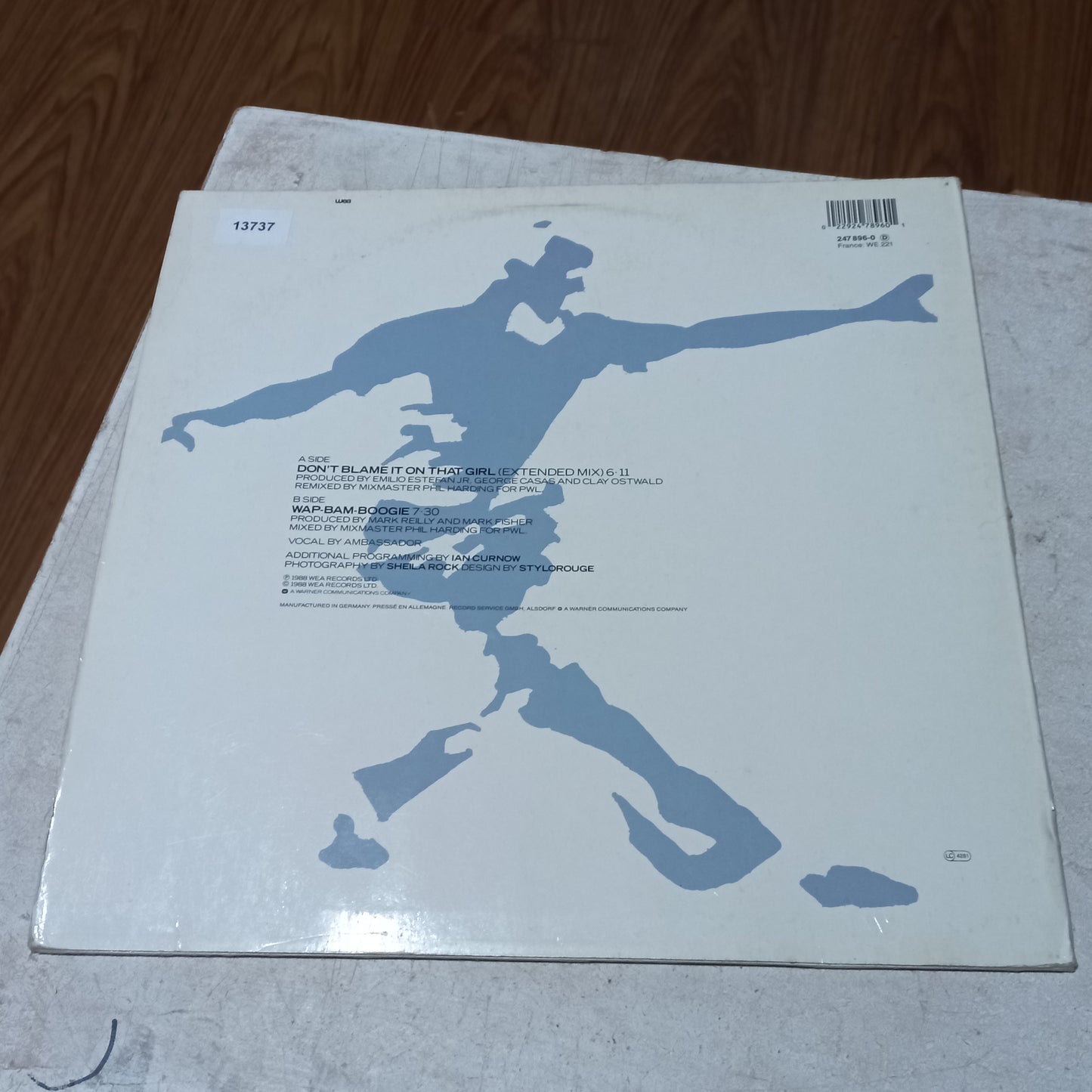 MATT BIANCO DONT BLAME IT ON THAT GIRL MAXI 12" SECOND HAND VG+ O NM
