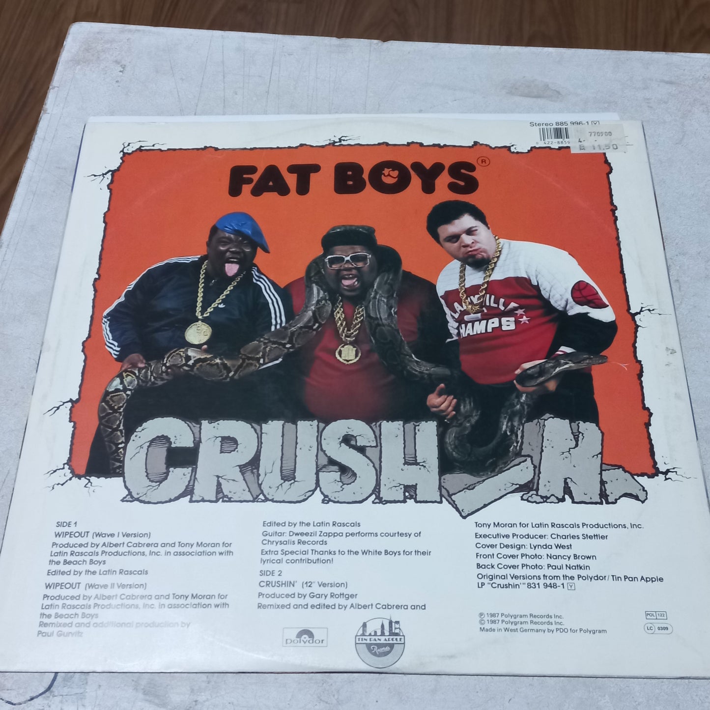 THE FAT BOYS WIPEOUT MAXI 12" SECOND HAND VG+ O NM