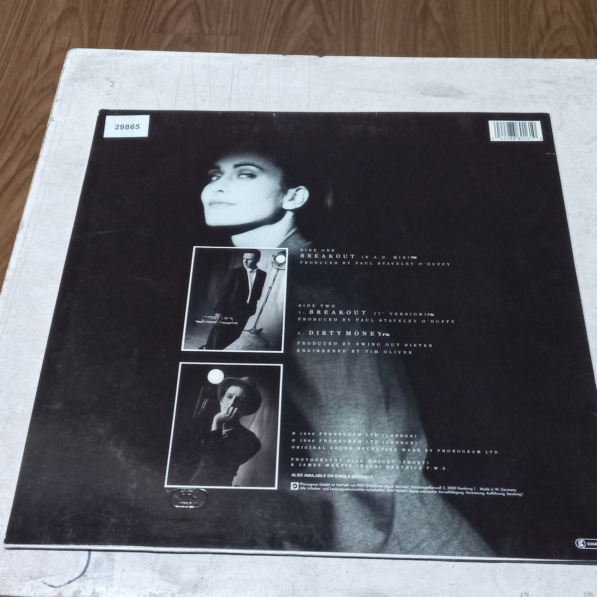 SWING OUT SISTER BREAKOUT MAXI 12" SECOND HAND VG+ O NM