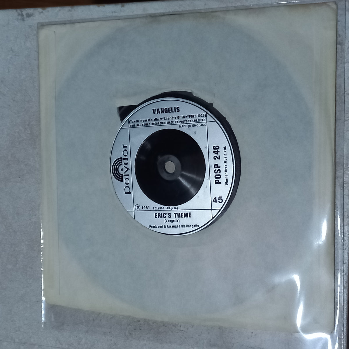 VANGELIS CHARIOTS OF FIRE Simple VG+