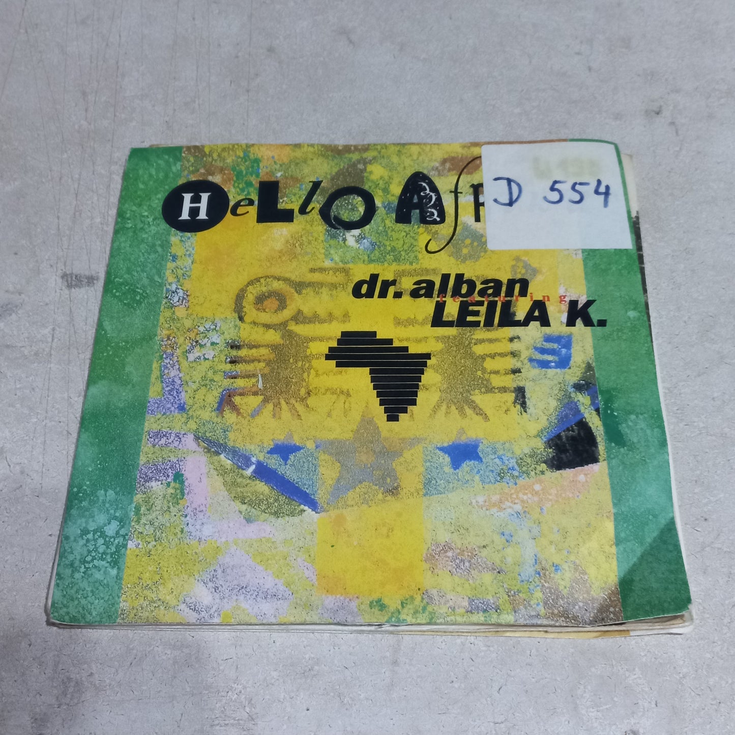 Dr. Alban - Hello Afrika (7'') Simple VG+