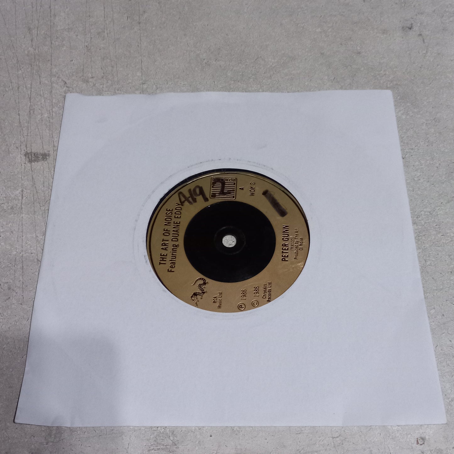 The Art Of Noise Featuring Duane Eddy - Peter Gunn (7'') Simple VG+