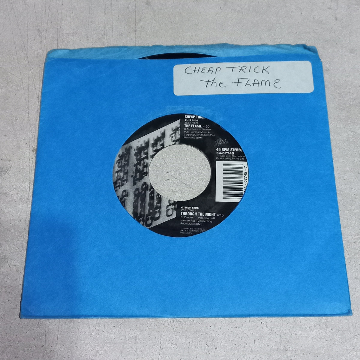 Cheap Trick - The Flame (7'') Simple VG+
