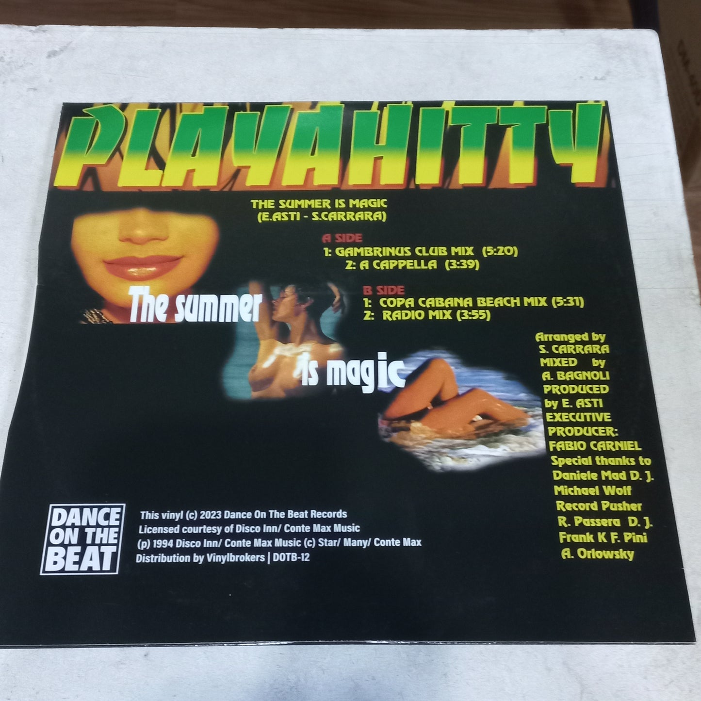 Playahitty - The Summer Is Magic (12", RE, Red) (Dance On The Beat Records - DOTB 12R) - MAXI VG+ O Nm