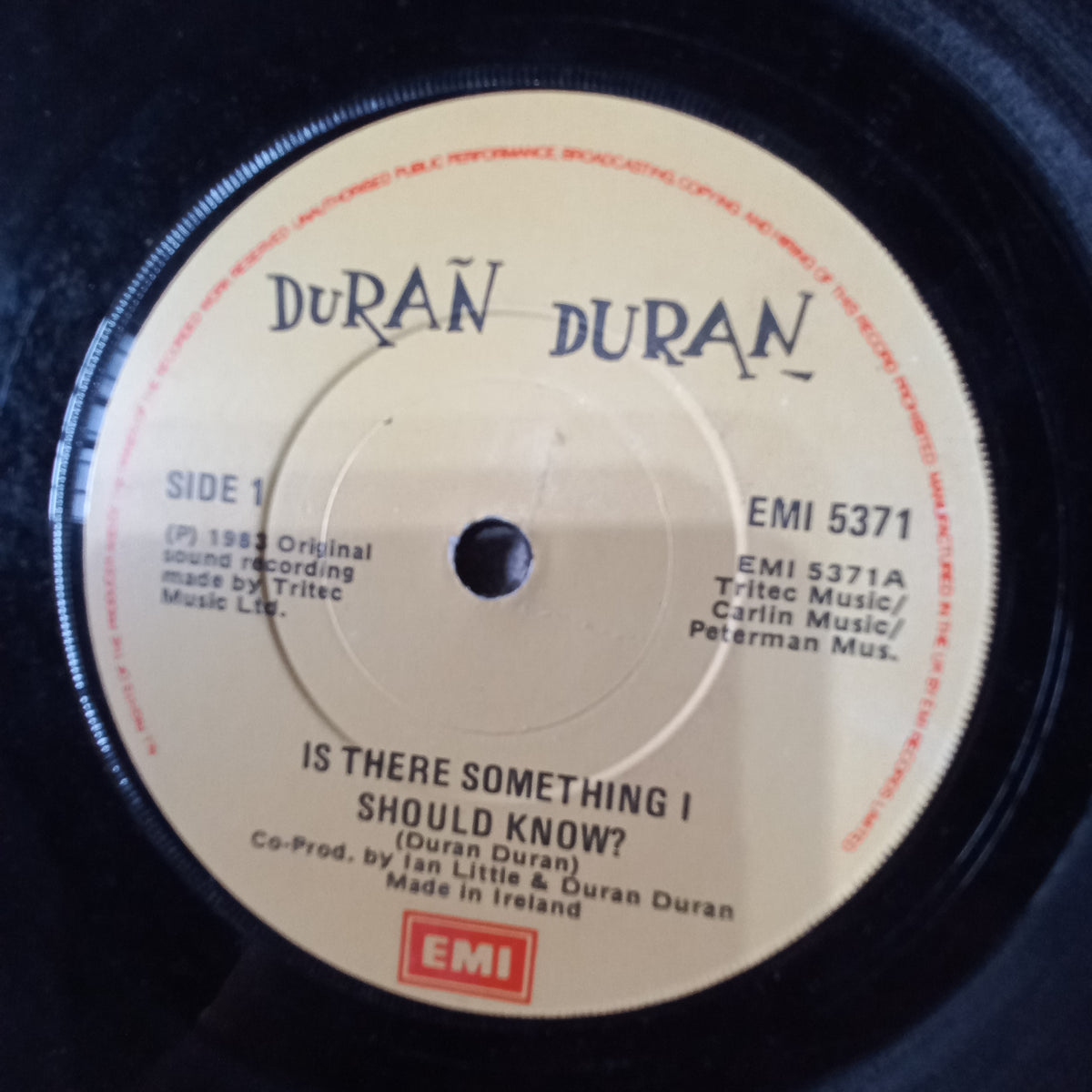 Duran Duran - Is There Something I Should Know? (7", Single) (EMI - EMI 5371) Simple VG+