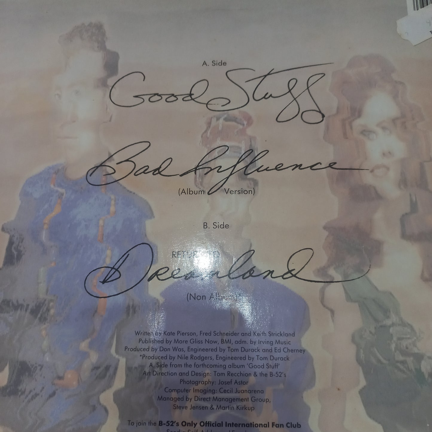 The B-52's - Good Stuff (12") (Reprise Records, Reprise Records - W0109T, 9362-40468-0) - MAXI VG+ O Nm
