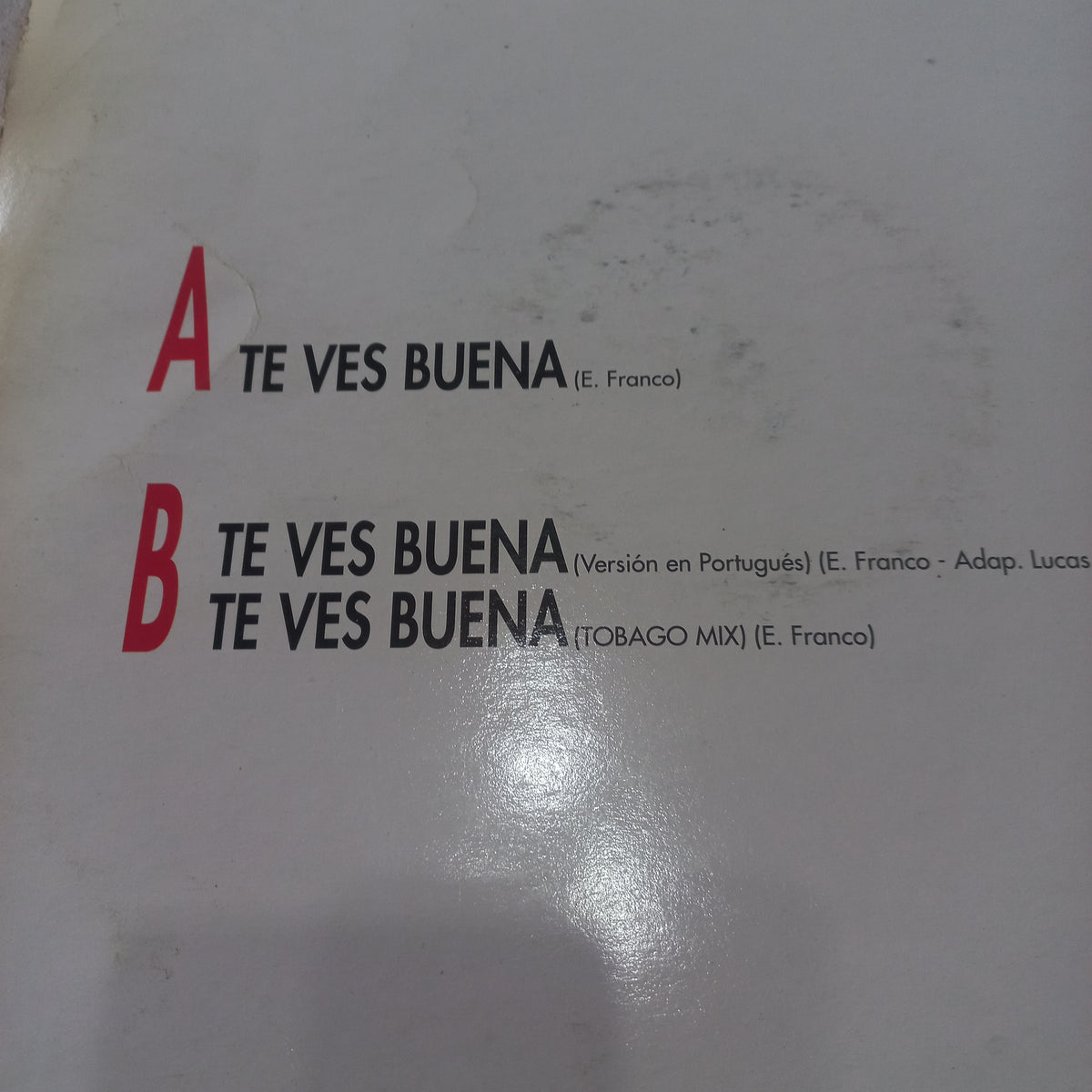 Clericó Con Cola - Te Ves Buena (12", Single) (Zafiro - 201 12768) - MAXI VG+ O Nm