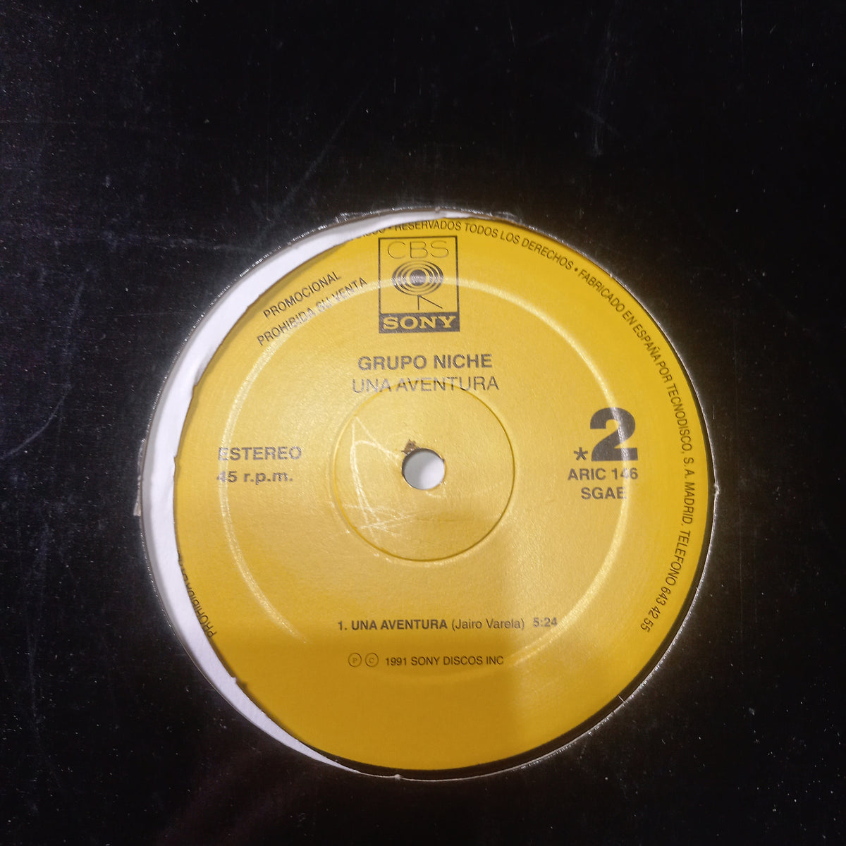 Grupo Niche - Una Aventura (12", Maxi, Promo) (CBS - ARIC 146) - MAXI VG+ O Nm