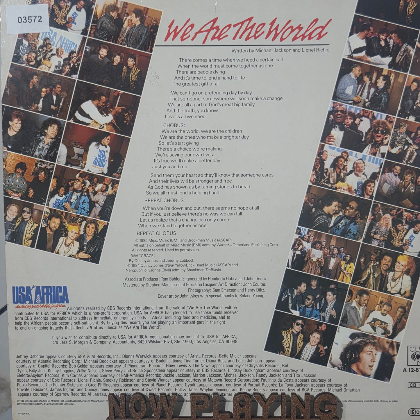 Usa for Africa We Are the World MAXI Doble VG+