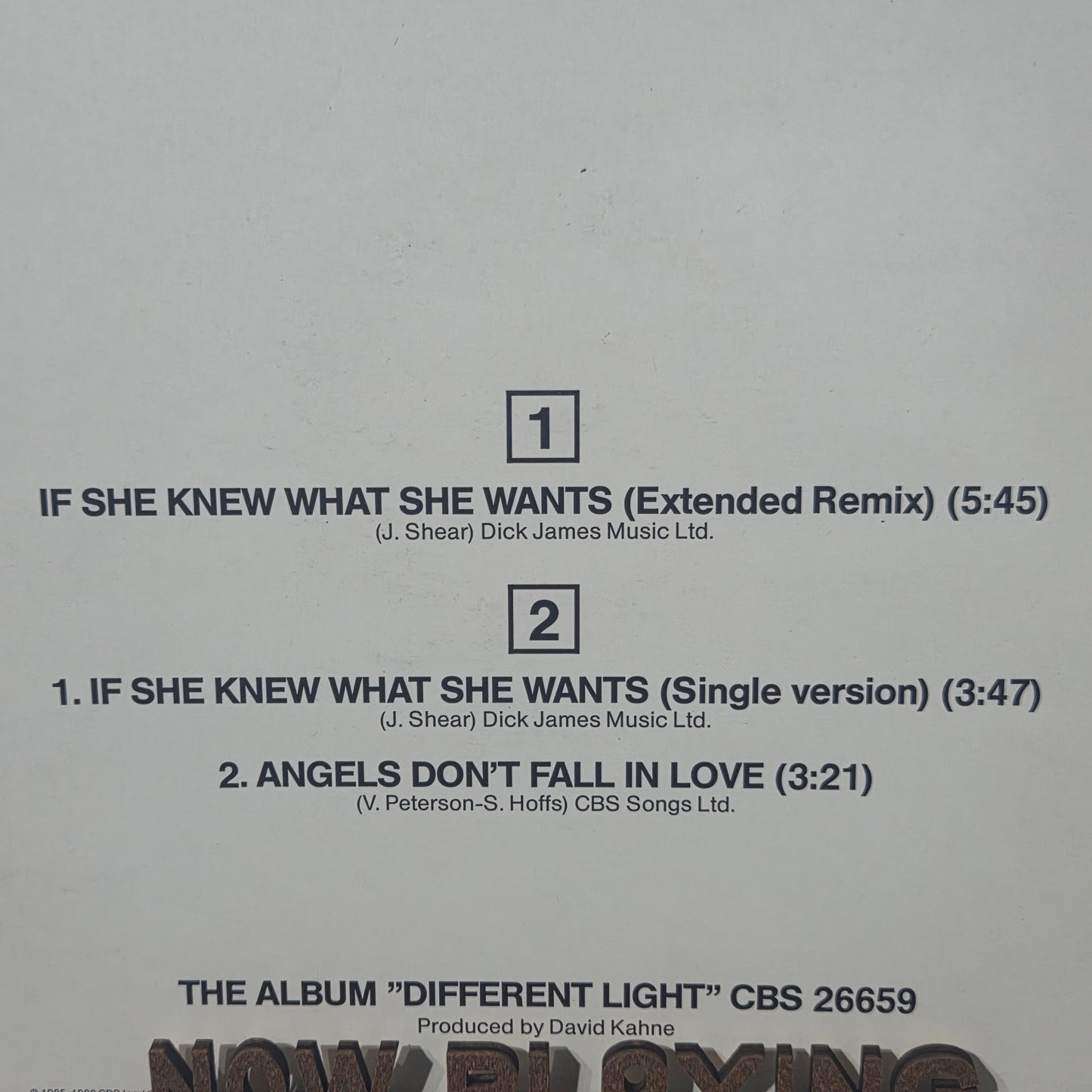 Bangles If She Knew What She Wants MAXI VG+