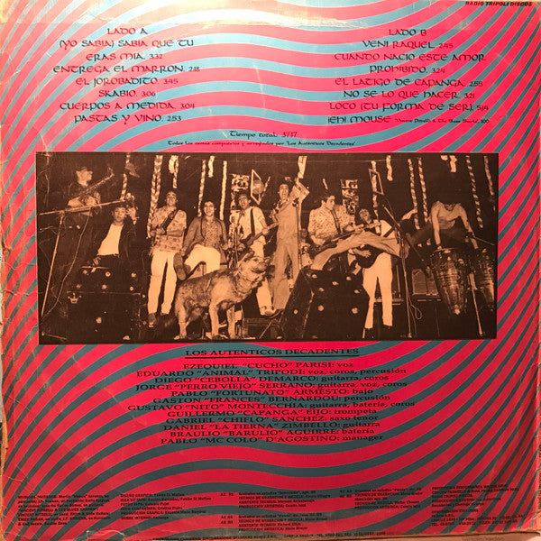 Los Autenticos Decadentes El Milagro Argentino LP Mint Cerrado