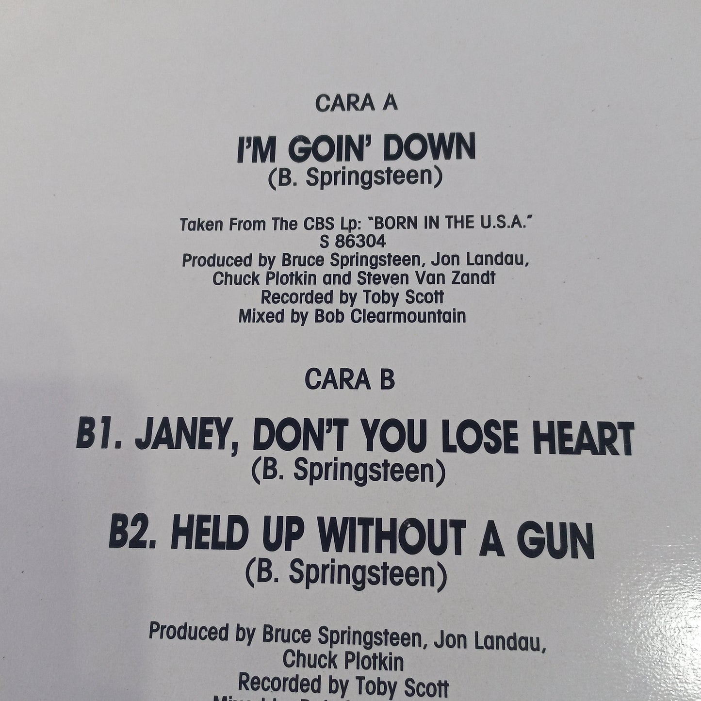 Bruce Springsteen Im Going Down Maxi VG+ De Epoca