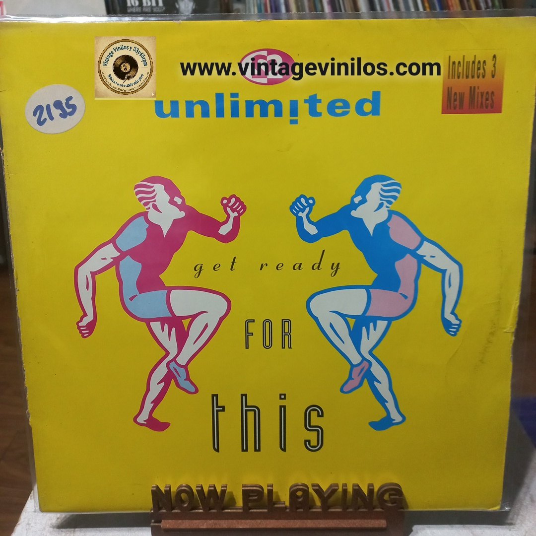 2 Unlimited Get Ready For This Maxi 12" VG+