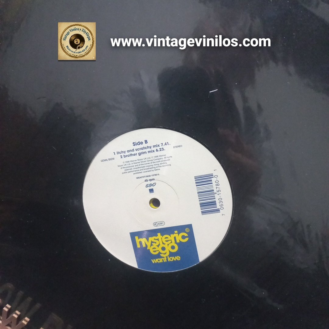 Hysteric Ego Want Love Maxi 12" VG+