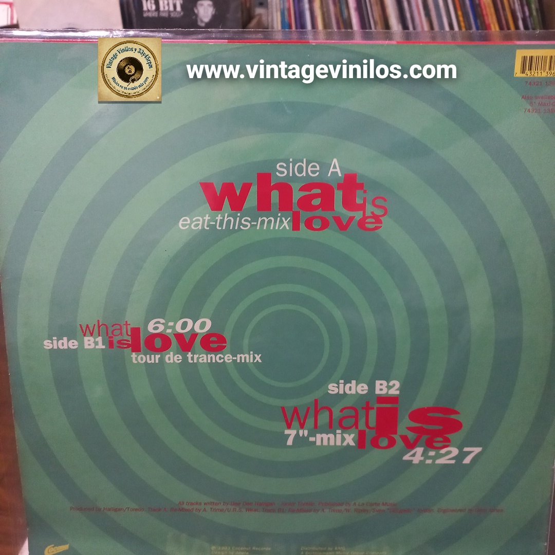 Haddaway What Is Love Maxi 12" VG+