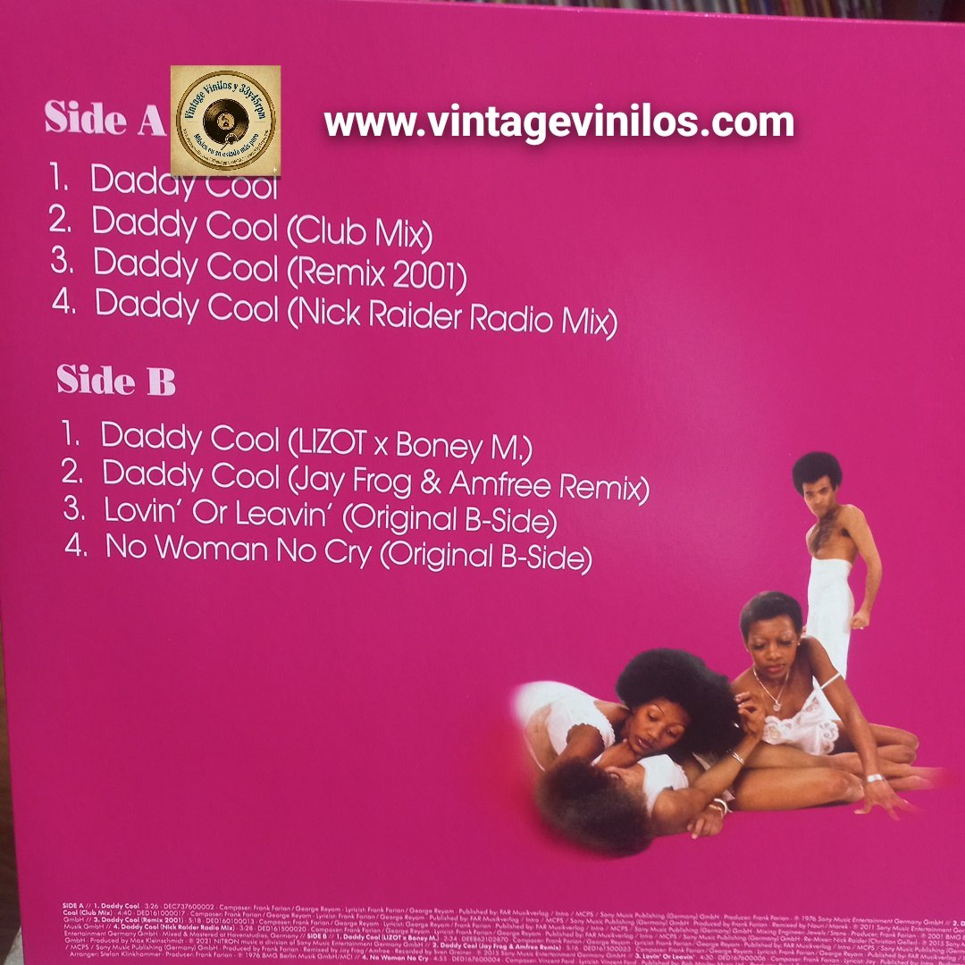 Boney M Daddy Cool Maxi 12" Mint