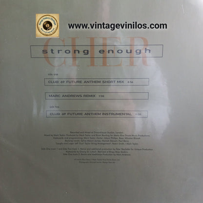 Cher Strong Enough Maxi 12" VG+