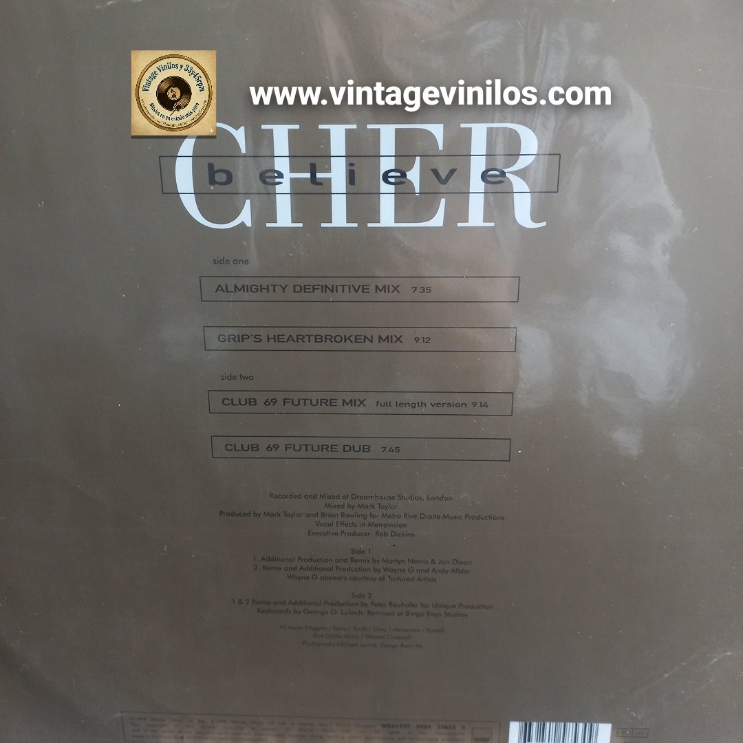 Cher Believe Maxi 12" VG+