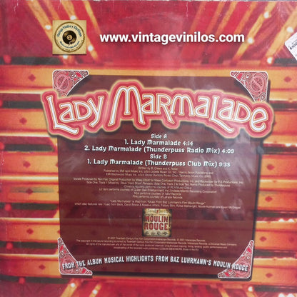 Christina Aguilera and Lil Kim Lady Marmalade Maxi 12" VG+