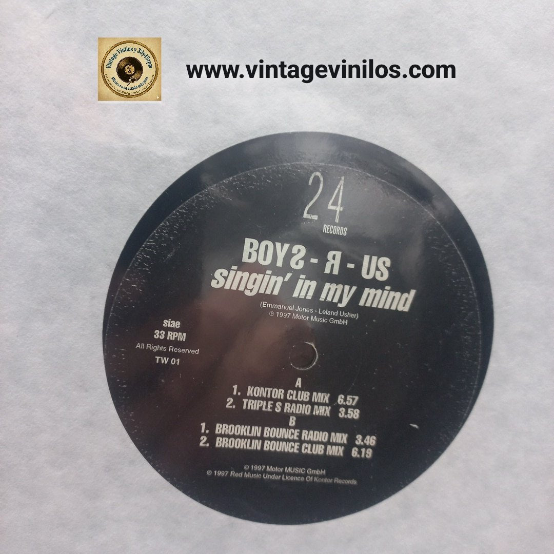 Boys R Us Singin' In My Mind Maxi 12" VG+