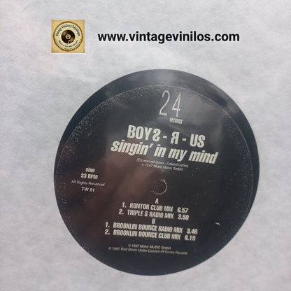Boys R Us Singin' In My Mind Maxi 12" VG+