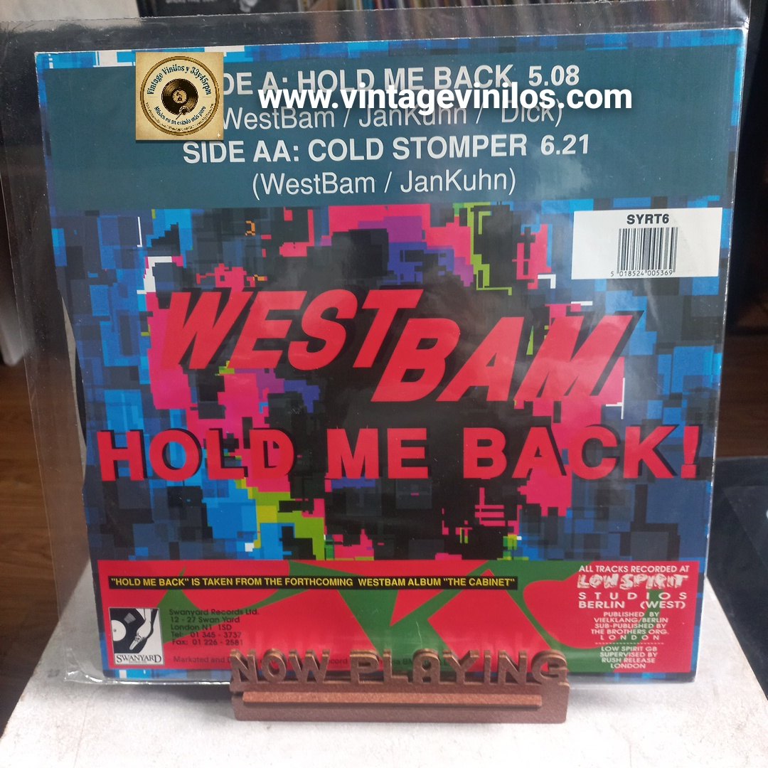 WestBam Hold Me Back Maxi 12" VG+