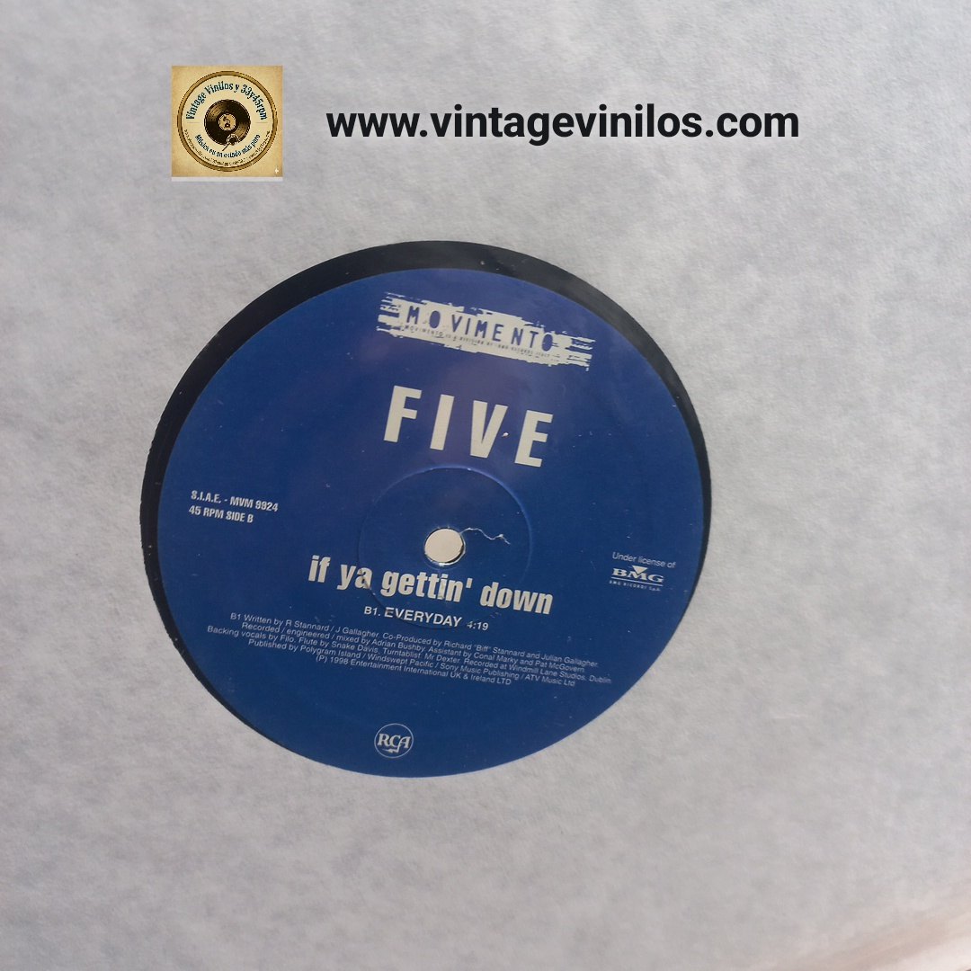 Five If Ya Gettin' Down Maxi 12" VG+