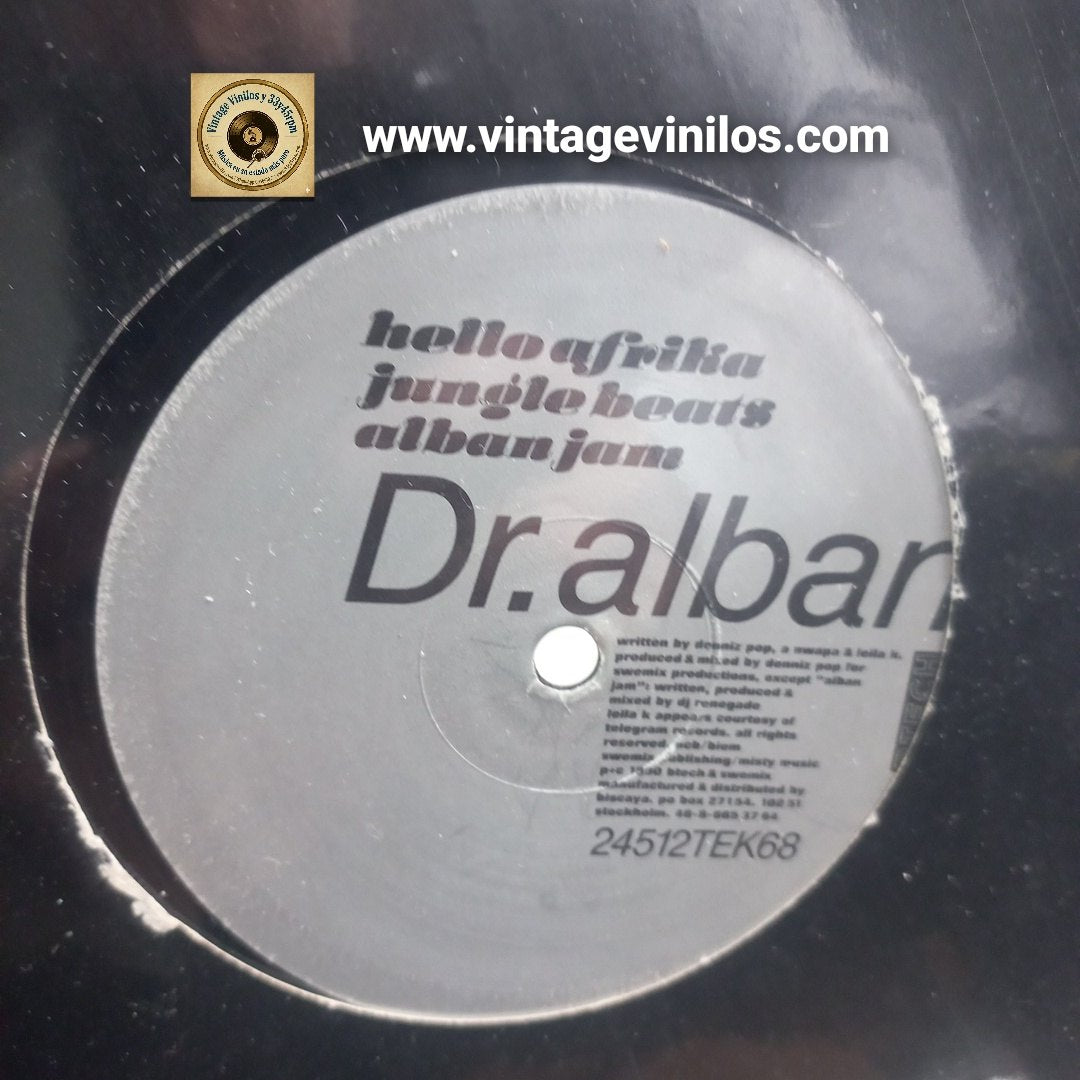 Dr. Alban No Coke / Hello Afrika Maxi 12" VG+