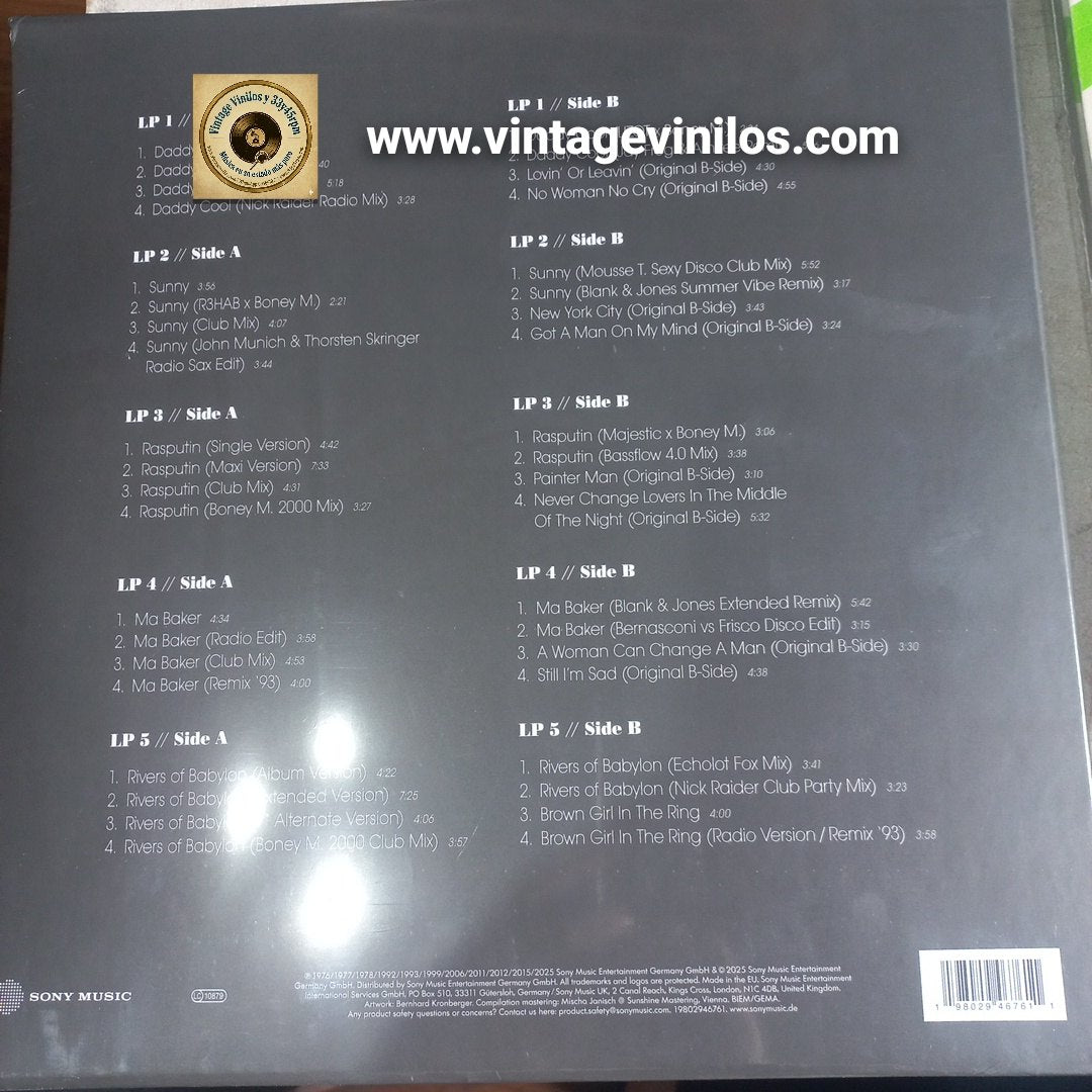 Boney M The Hits: The Mixes EP Collection Volume 1 (Box Set 5 Maxis) Maxi 12" Mint
