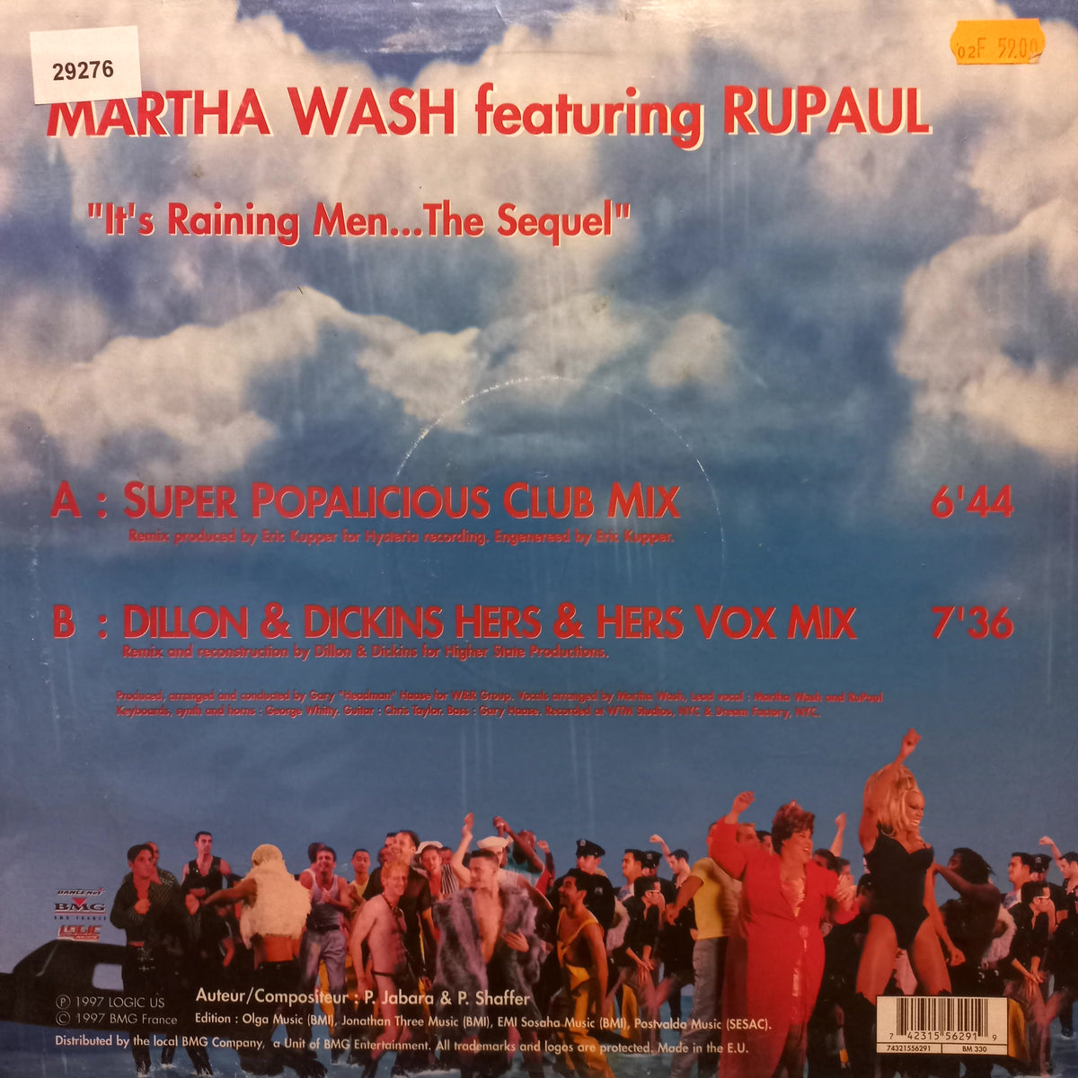 Martha Wash feat. RuPaul Its Raining Men The Sequel Maxi 2da. Mano Usado en Excelente Estado
