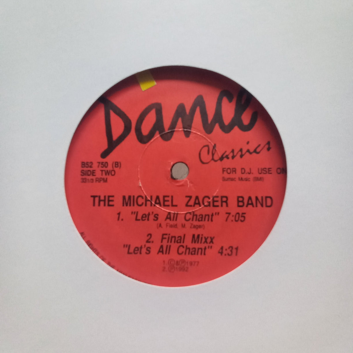 B52 Mesopotamia vs Michael Seager Lets all Chant Maxi De Epoca VG+