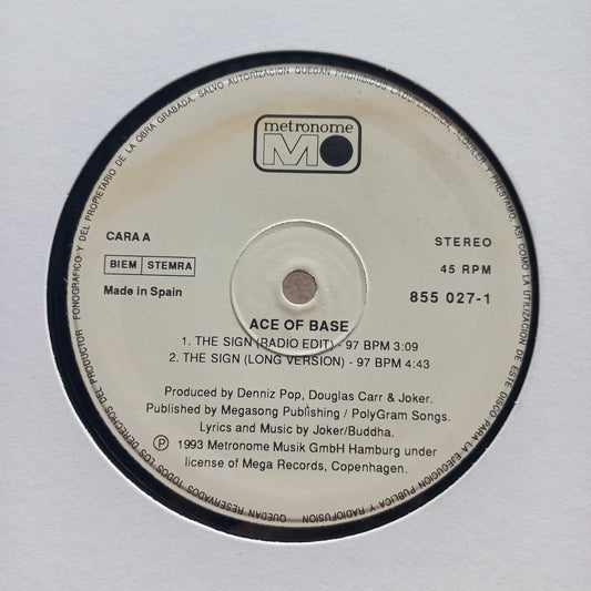 Ace of Base The Sign Maxi De Epoca VG+
