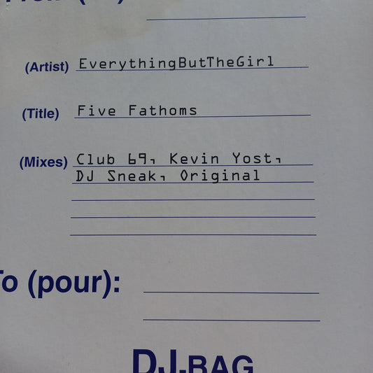 Everything But the Girl Five Phantoms Remixes Maxi De Epoca VG+