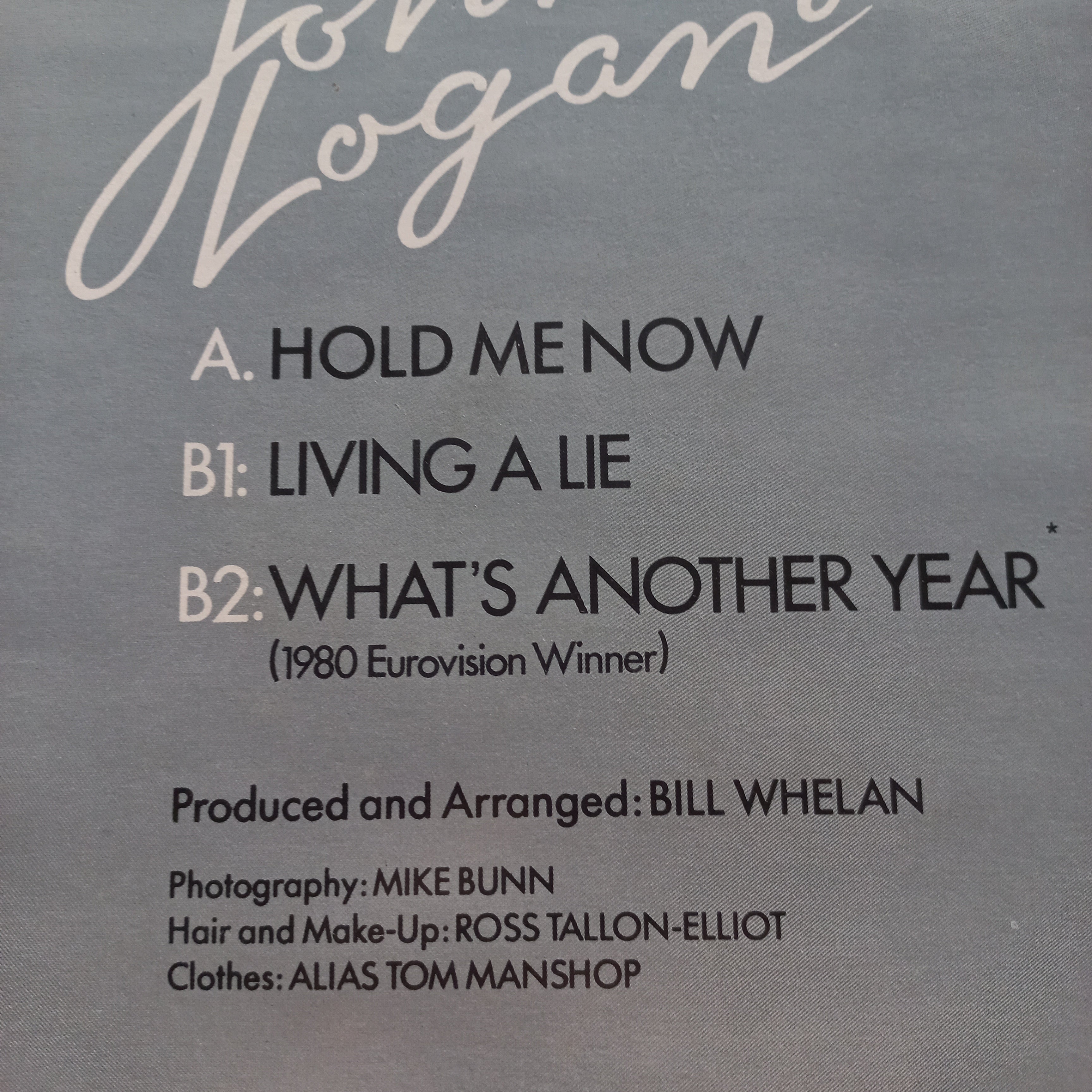 Johnny Logan Hold Me Now Maxi De Epoca VG+