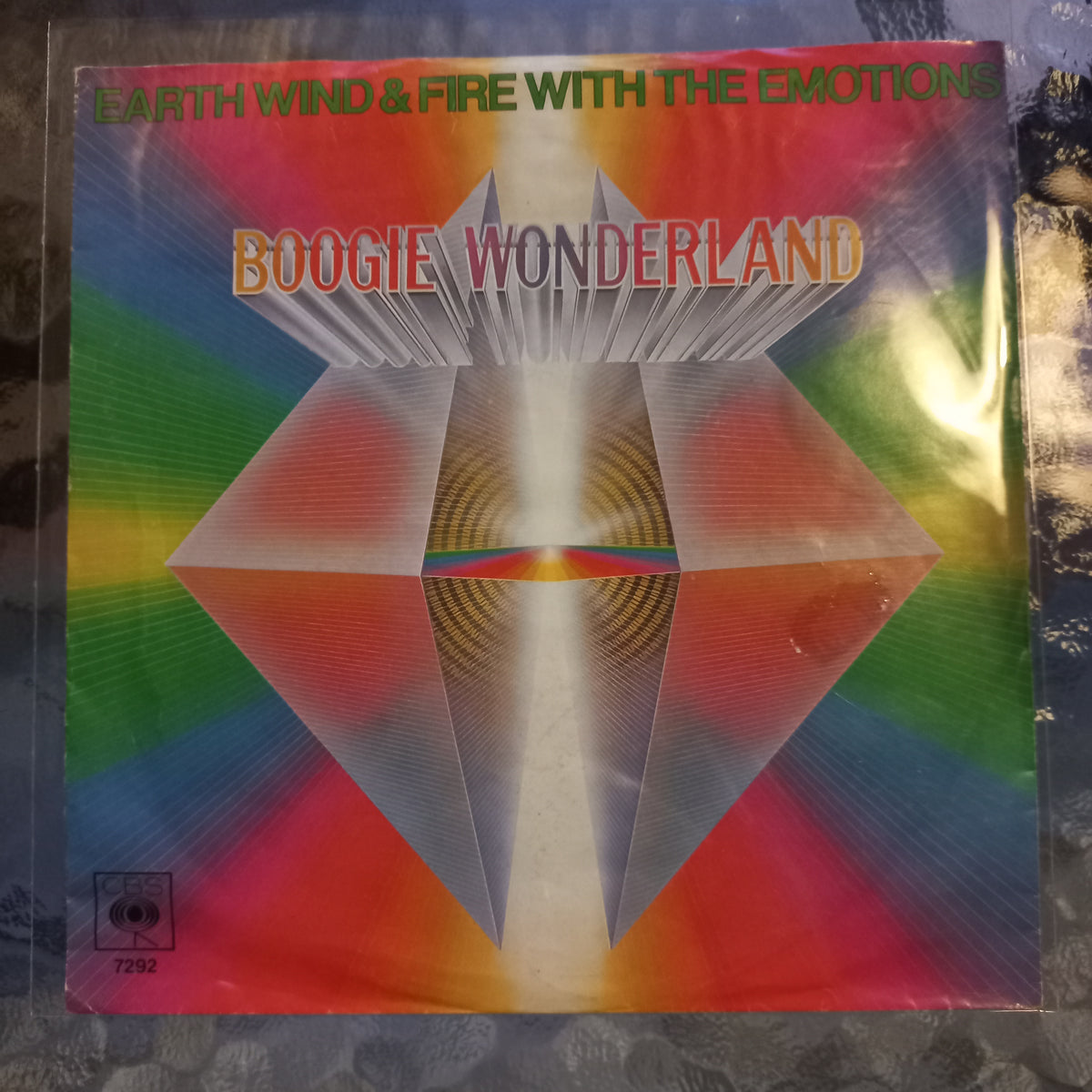 Earth Wind and Fire Boogie Wonderland Simple 7" 2da. Mano VG+