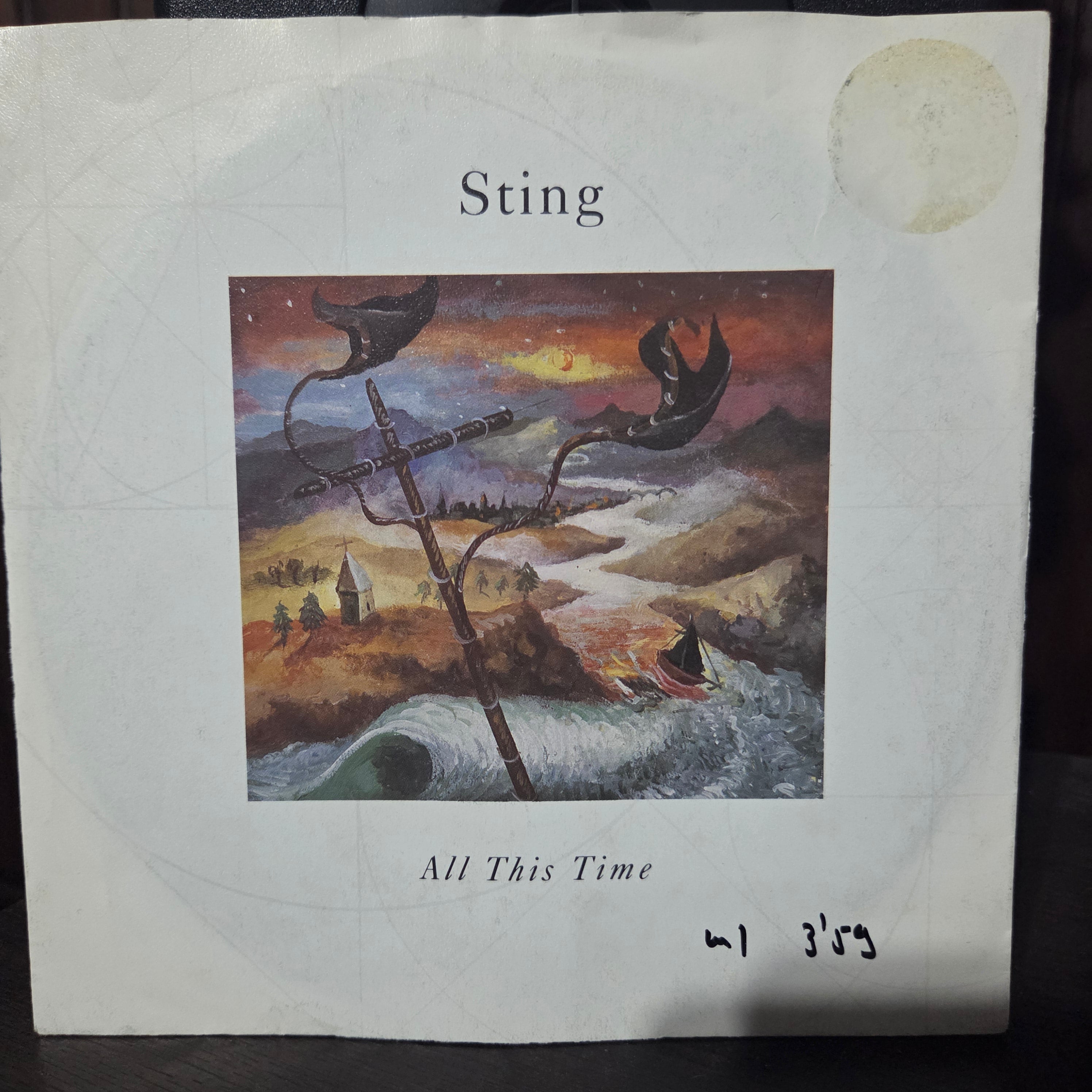 Sting All this time Simple 7" 2da. Mano VG+