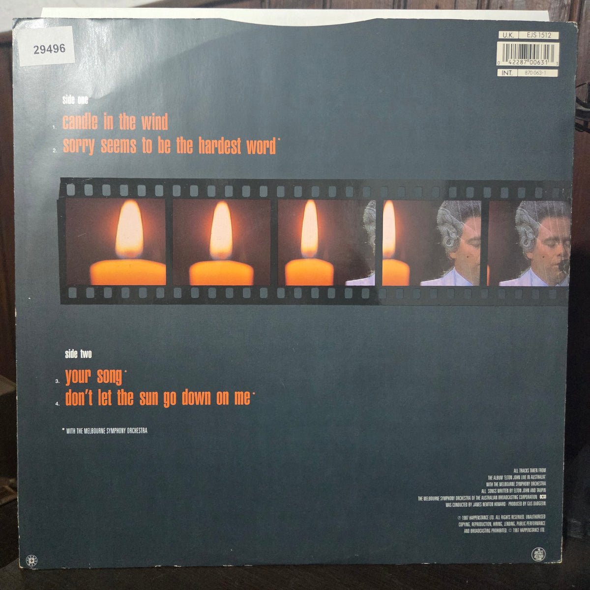 Elton Jhon Candle in the Wind Maxi De Epoca VG+