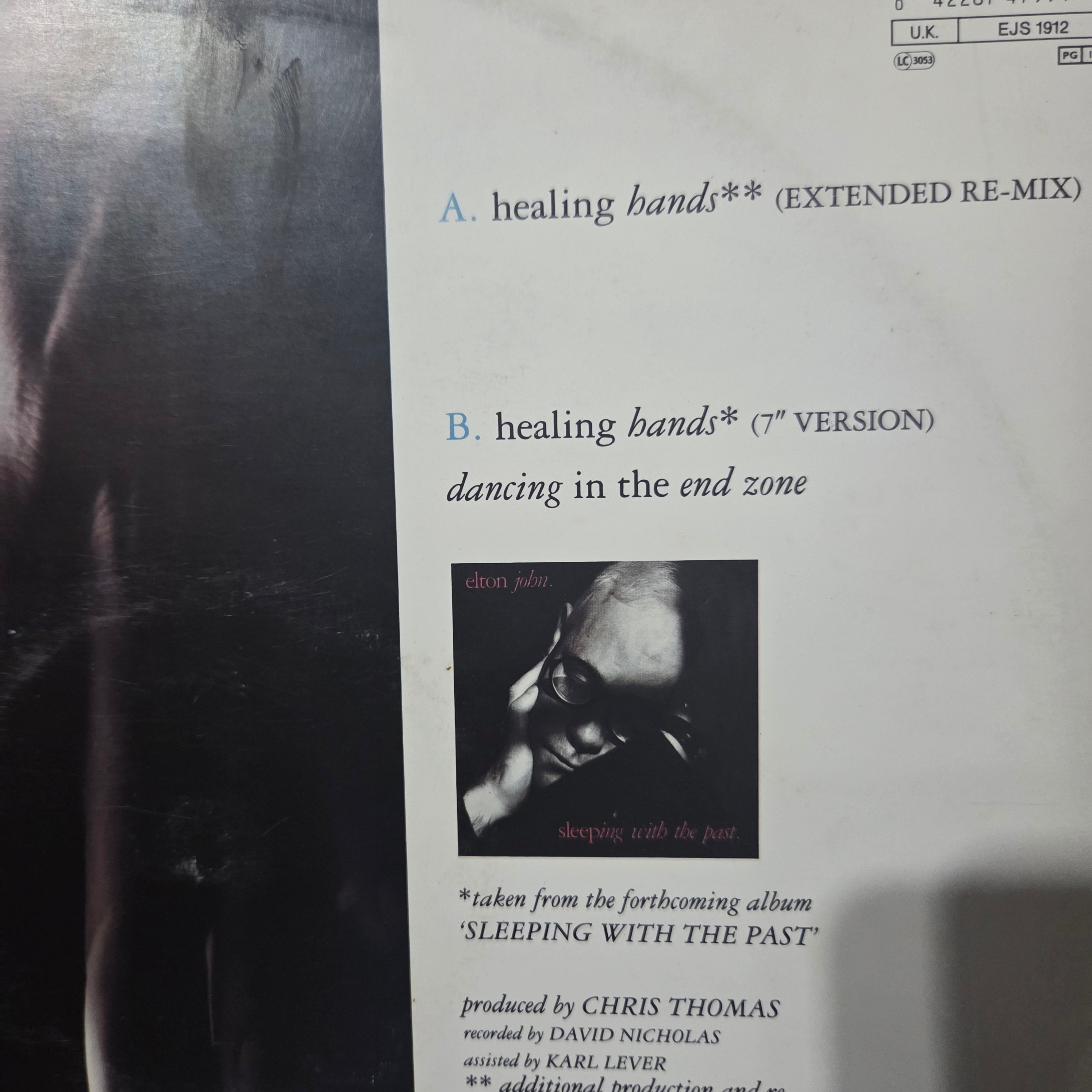 Elton John Healing Hands Maxi De Epoca VG+
