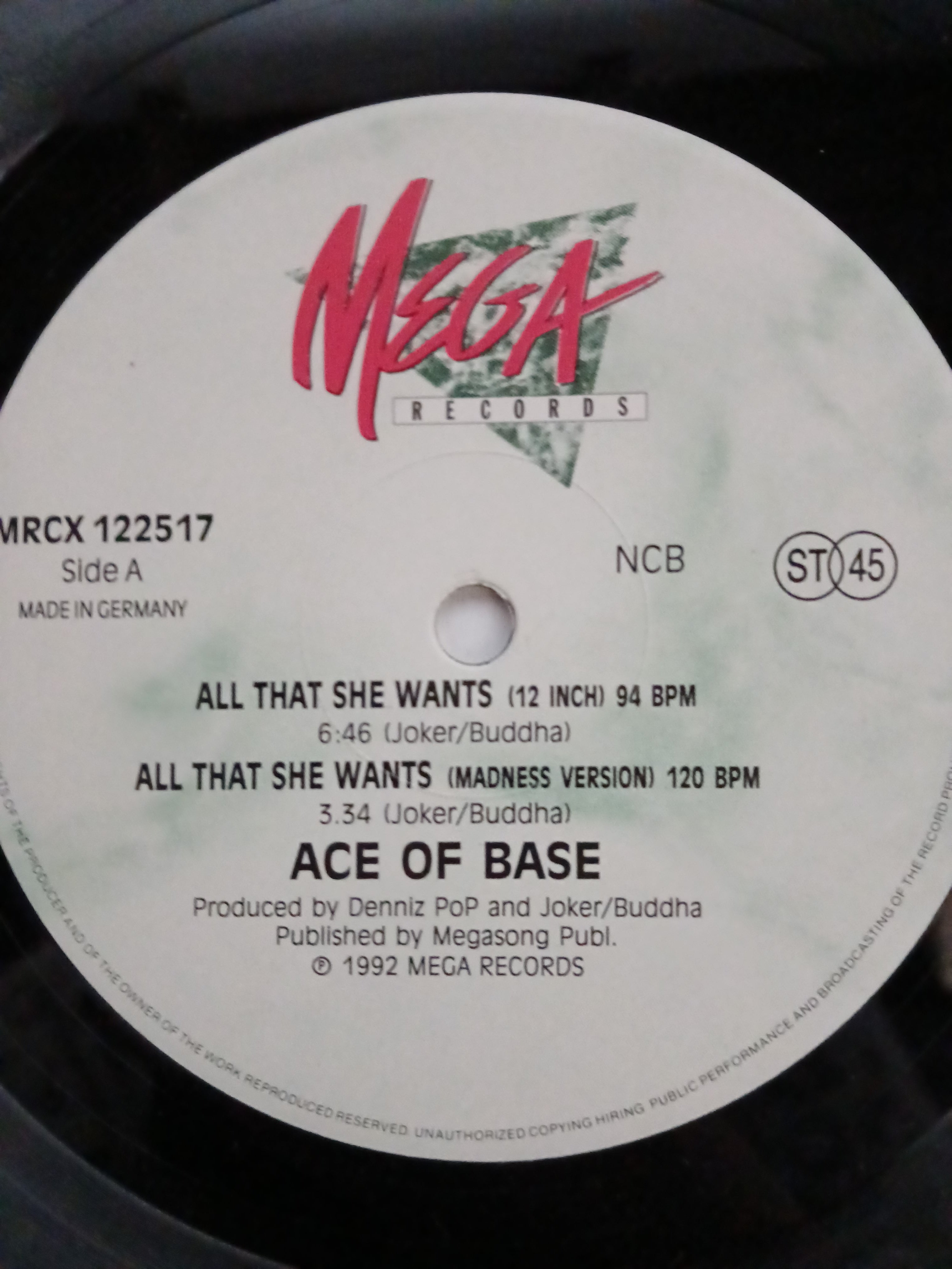 Ace of Base All That She Wants Maxi De Epoca VG+