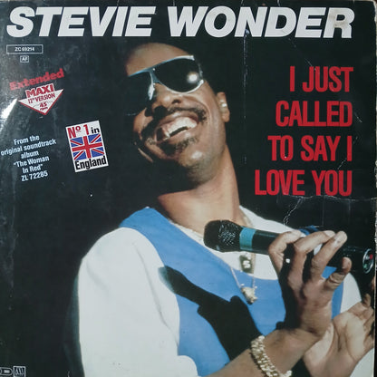 Stevie Wonder I Just Called to say I Love You Maxi De Epoca VG+