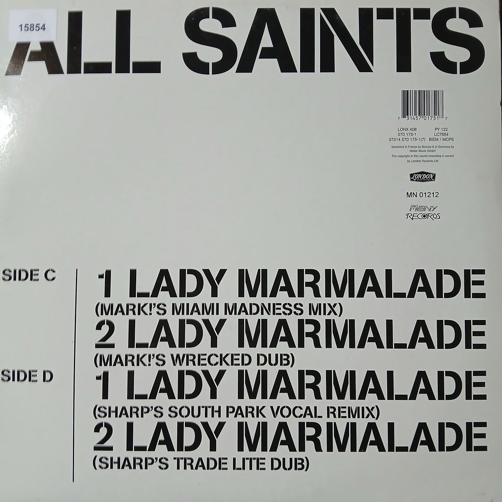 All Saints Lady Marmalade / Under the Bridge Maxi De Epoca VG+