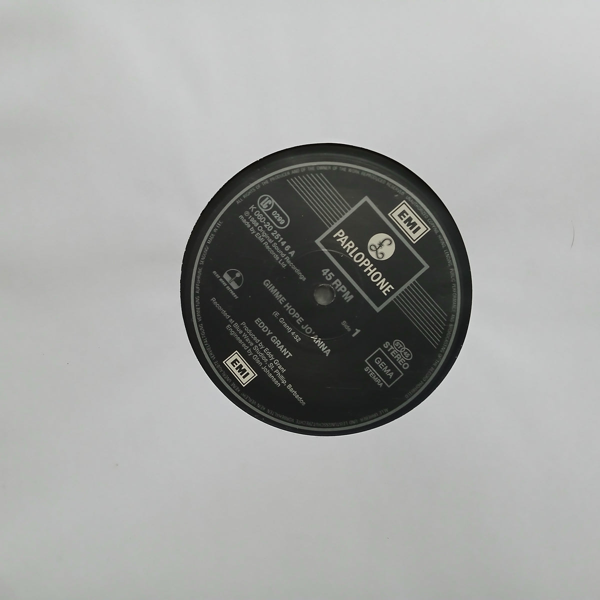 Eddy Grant Gimme Hope Johanna Maxi De Epoca VG+