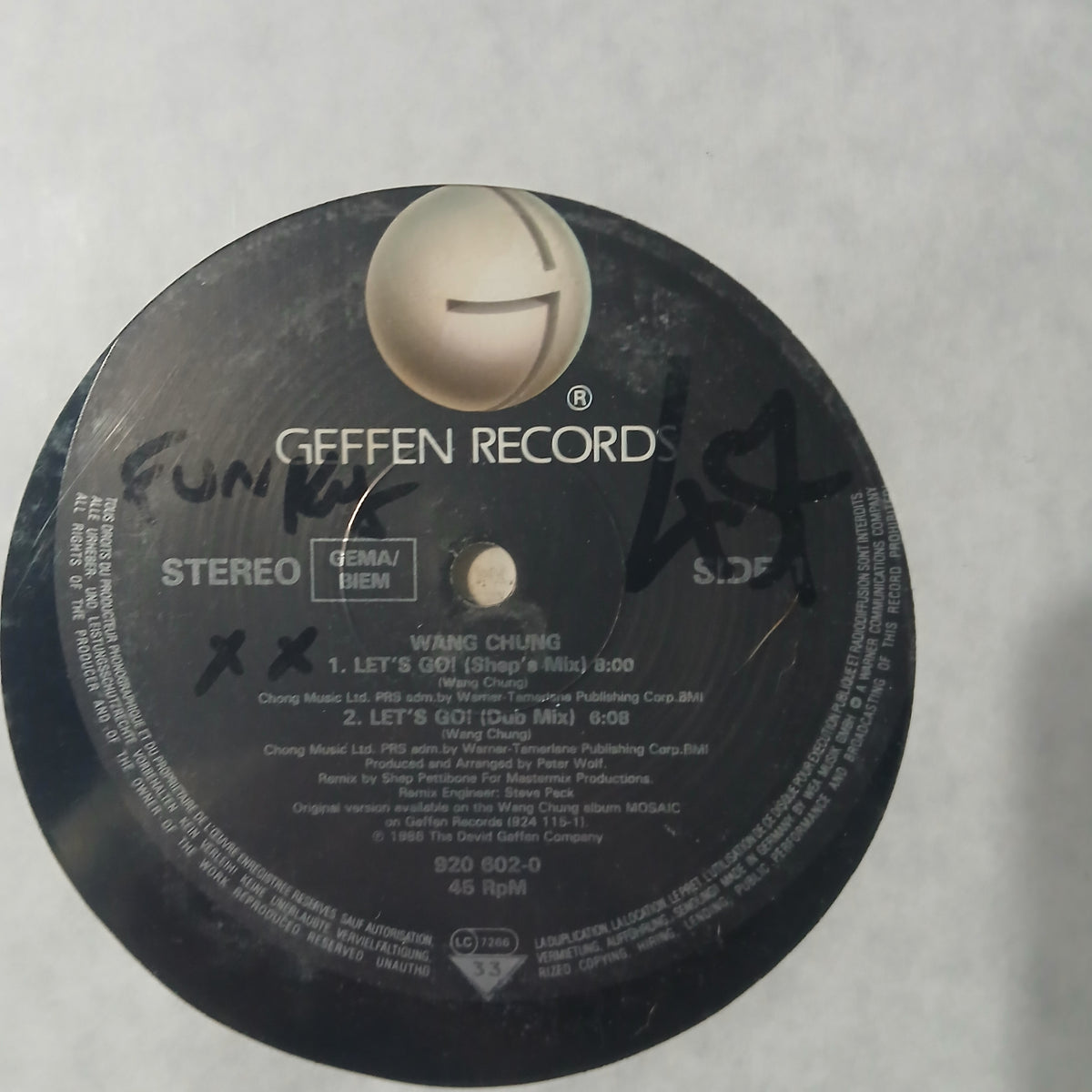 Wang Chung Lets Go Maxi De Epoca VG+