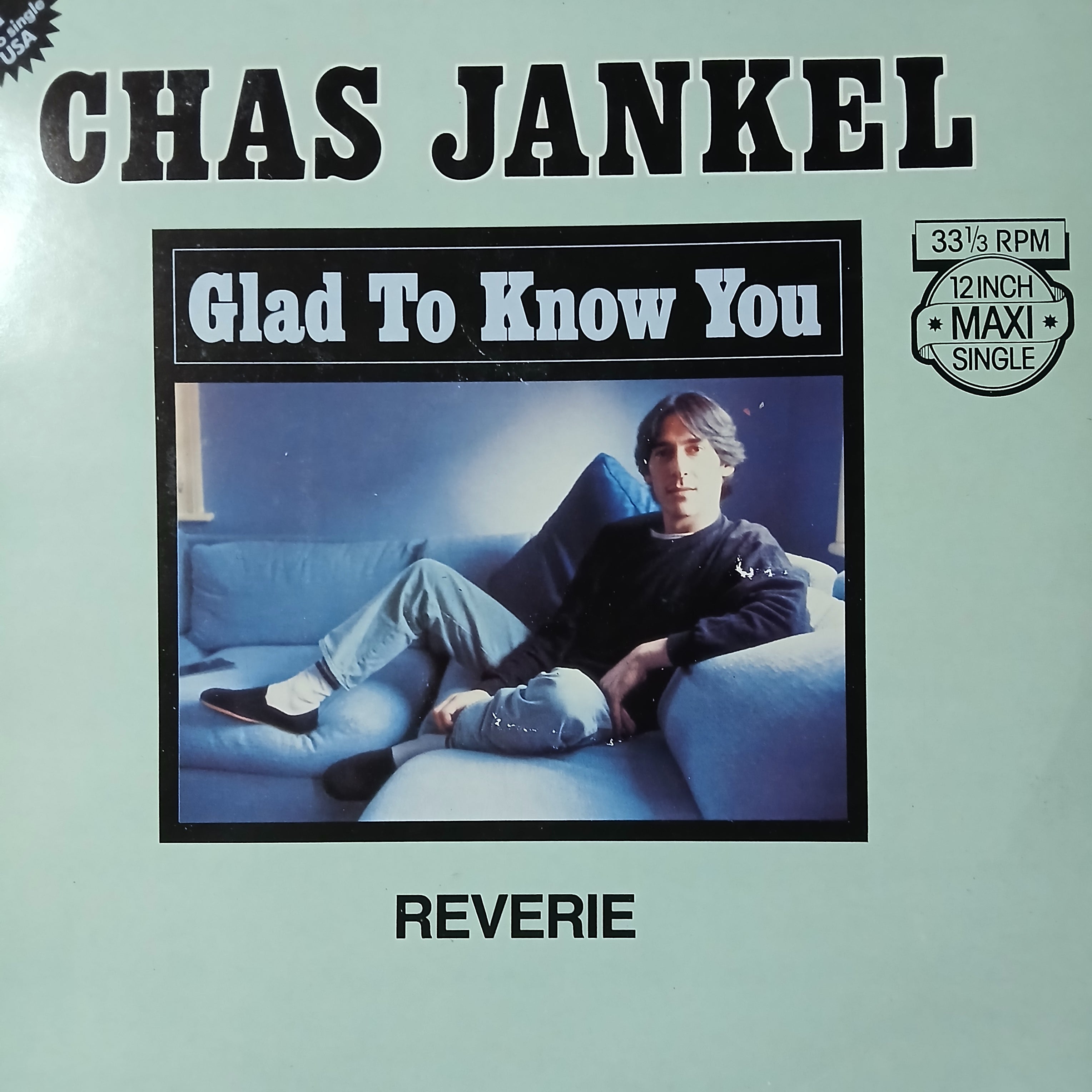 Chas Jankel Glad to Know You Maxi De Epoca VG+