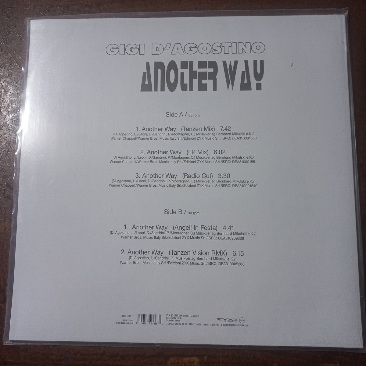 Gigi D Agostino Another Way Maxi Near Mint