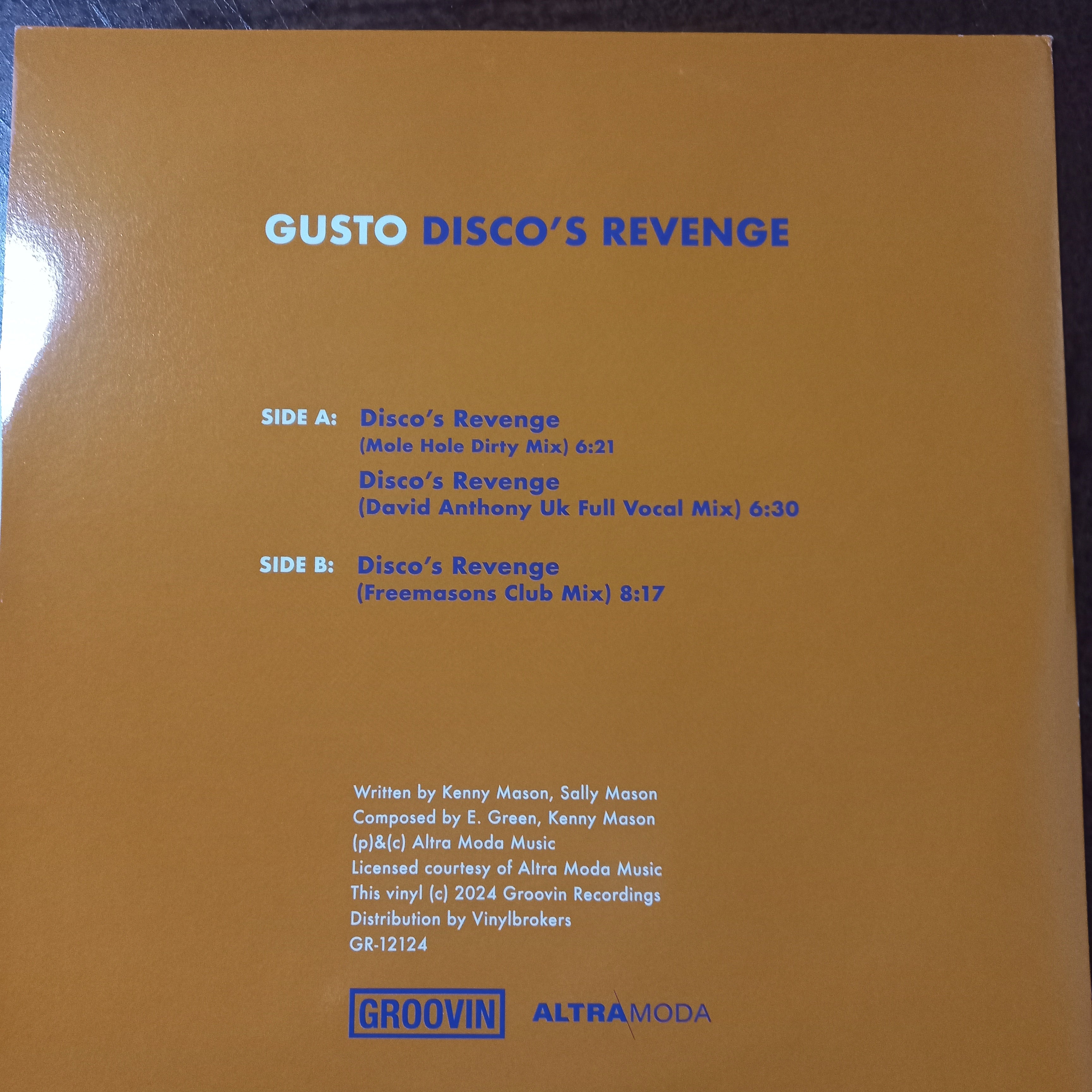 Gusto Disco Revenge Maxi Cerrado Nuevo de Fabrica