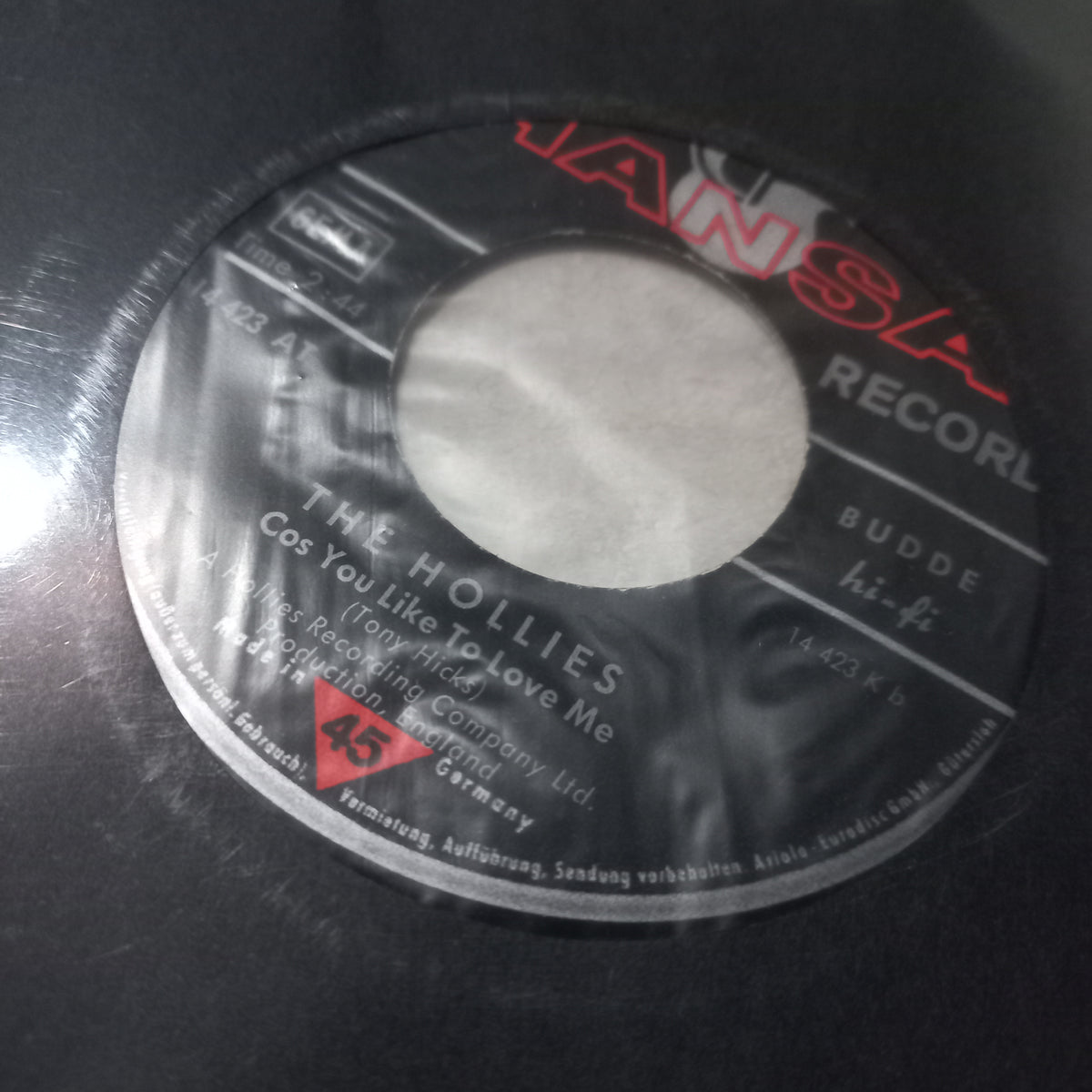 The Hollies He Aint Heavy Hes My Brother Simple 7" 2da. Mano VG+
